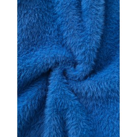 [Soft Thermal Sweater] Soft & Comfortable Women's Thermal Round-Neck Loose Fit Long Sleeve Sweater | All-Season Casual Top, Solid Color, Easy Care Hand Wash/Dry Clean, Medium Stretch, Clean Design