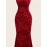 Women's Elegant Embossed Rose Long Dress