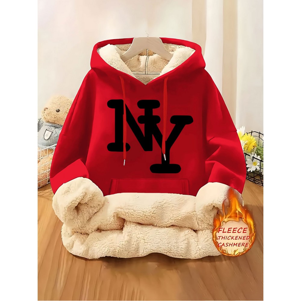 Women'S Cozy Fleece-Lined Hoodie with 